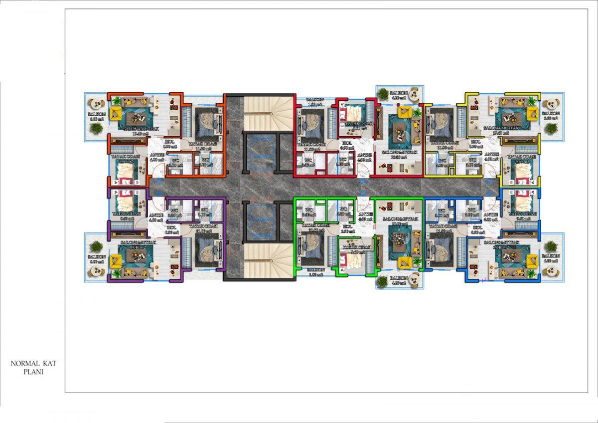 New complex at the initial stage of construction in Mahmutlar area - Umbrella Group - Photo 17