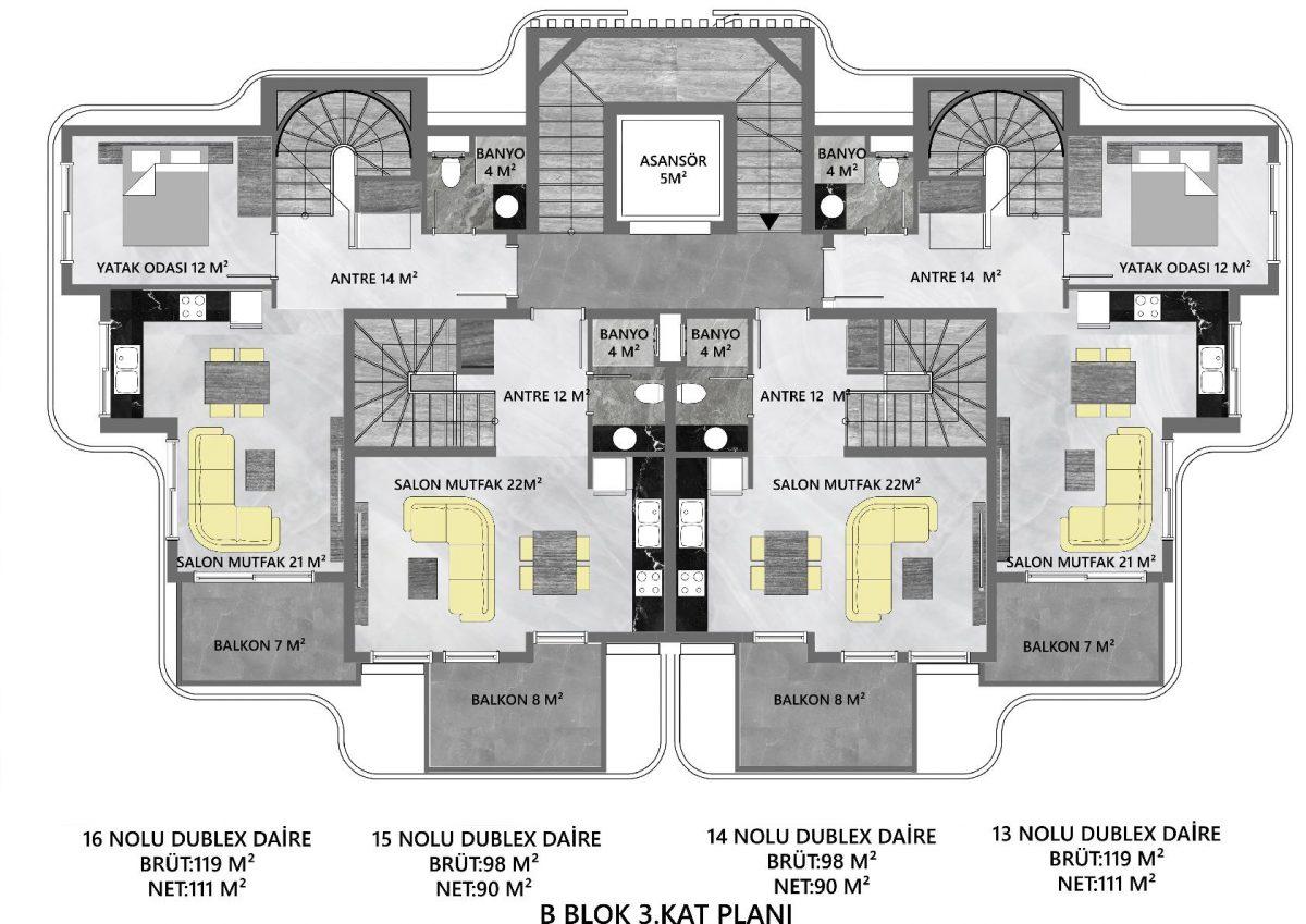 NEVA BOUTİQUE Premium segment residential complex in Kargicak area - Umbrella Group - Photo 34