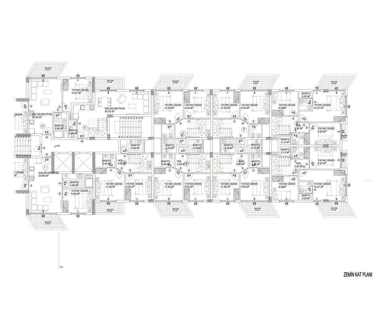 Large-scale residential complex in a quiet area of Avsallar - Umbrella Group - Photo 32