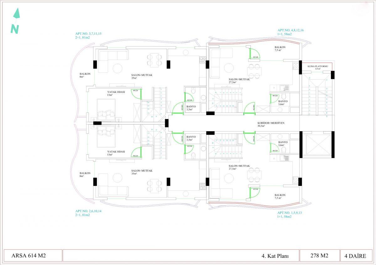New premium class complex in the center of Alanya - Umbrella Group - Photo 21