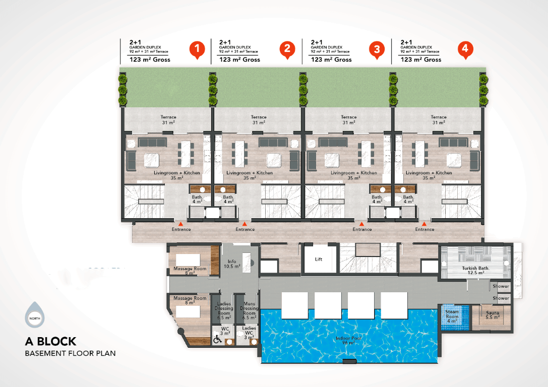 Complex in the center of Alanya on Damlatas beach - Umbrella Group - Photo 23