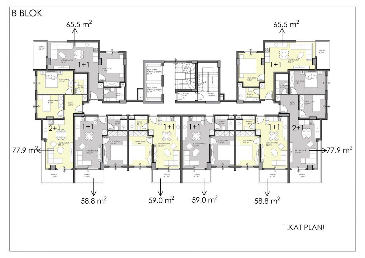 Premium class apartments in the center of Alanya - Umbrella Group - Photo 46