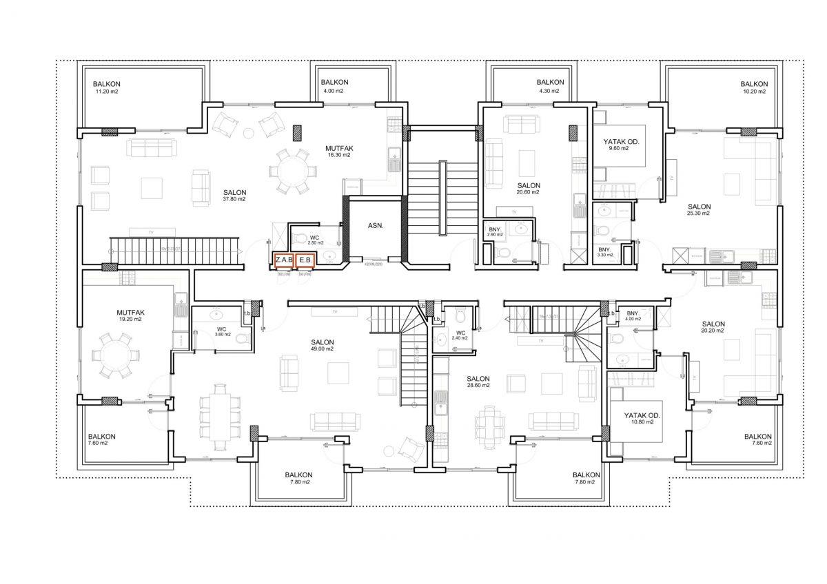 Apartments and penthouses in a new residential complex in Kargicak - Umbrella Group - Photo 29