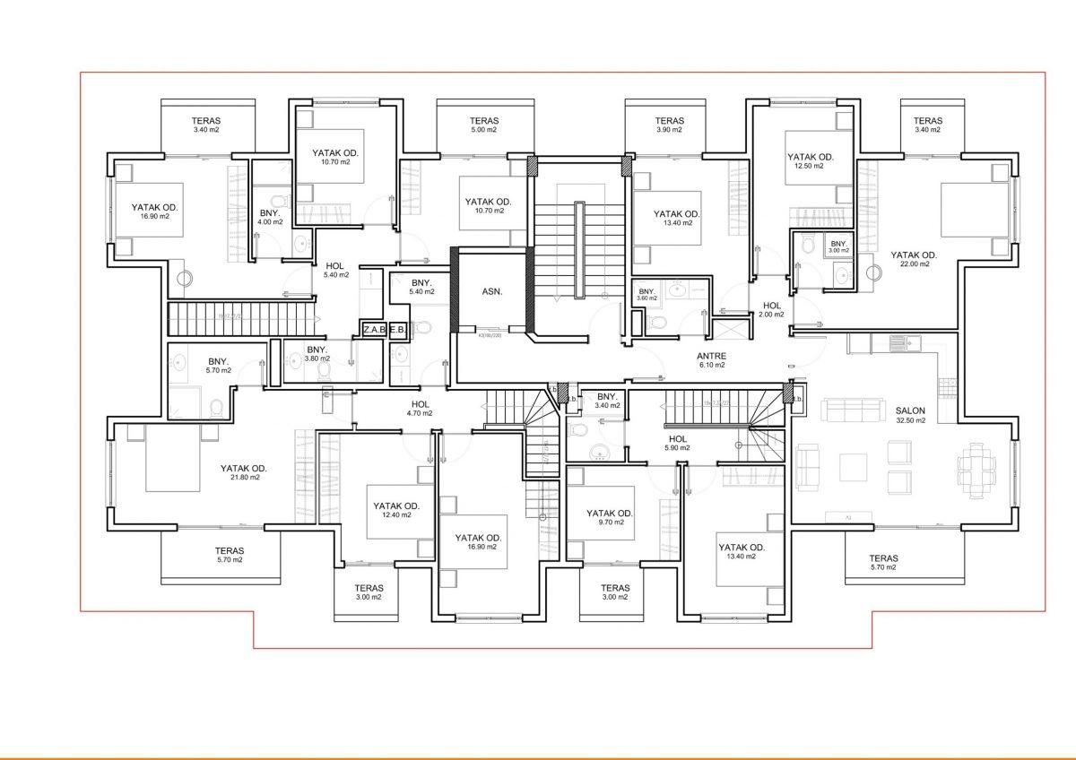 Apartments and penthouses in a new residential complex in Kargicak - Umbrella Group - Photo 30