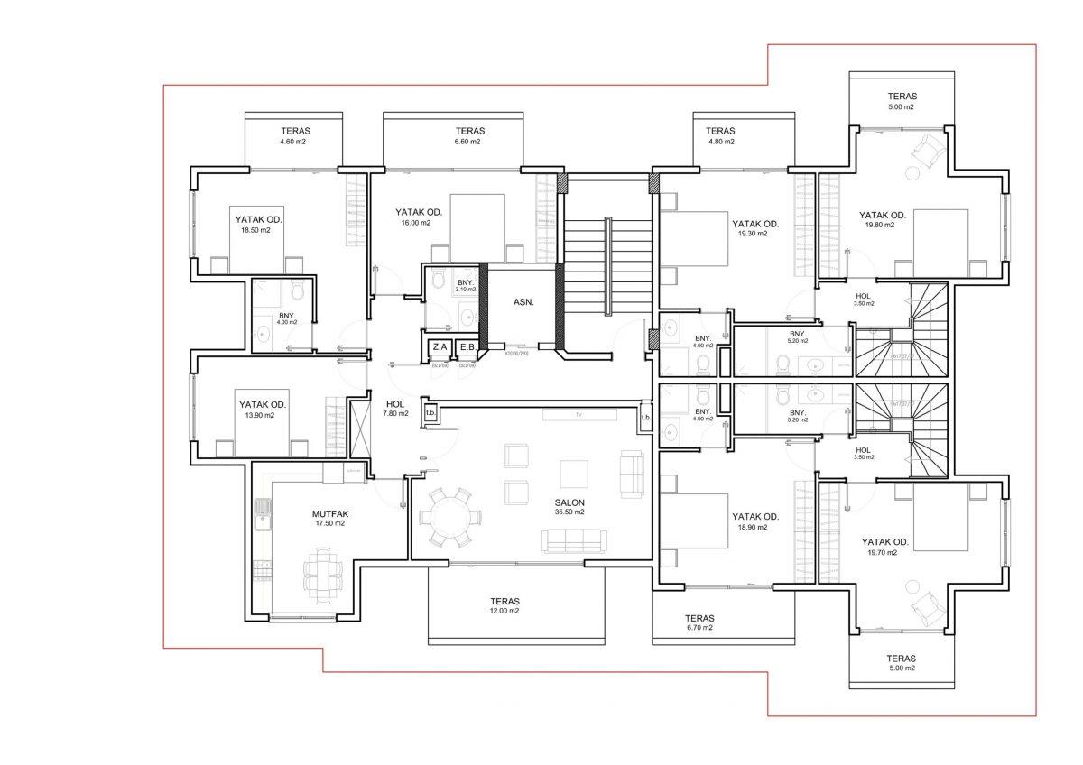 Apartments and penthouses in a new residential complex in Kargicak - Umbrella Group - Photo 34