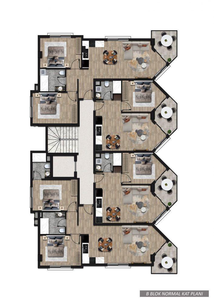 Premium investment project in the center of Alanya - Umbrella Group - Photo 41
