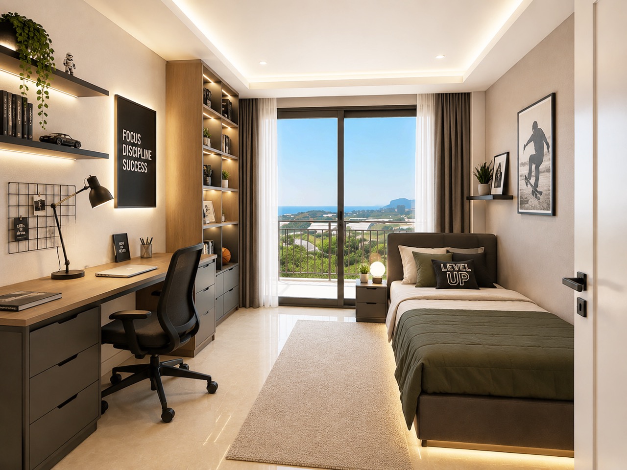 Вілла 3+1 з видом на море в Kестель, Аланья - 248 м² | ID U2386 - Фото 17