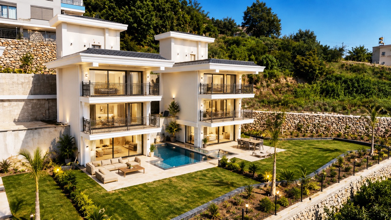 Вілла 3+1 з видом на море в Kестель, Аланья - 248 м² | ID U2386 - Фото 3