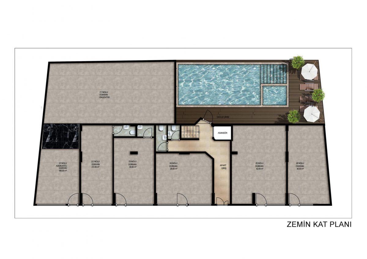 An investment-attractive project in the center of Alanya, just 400 meters from the sea - Umbrella Group - Photo 6