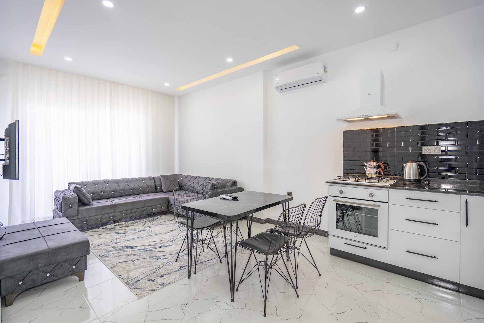 Furnished 1+1 apartments in a new complex in the greenest area of Avsallar, Alanya - Umbrella Group - Photo 21