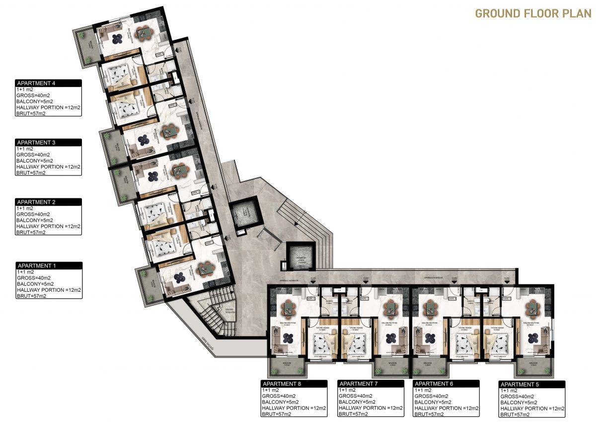 Residential complex with convenient layouts in Gazipasa - Umbrella Group - Photo 37