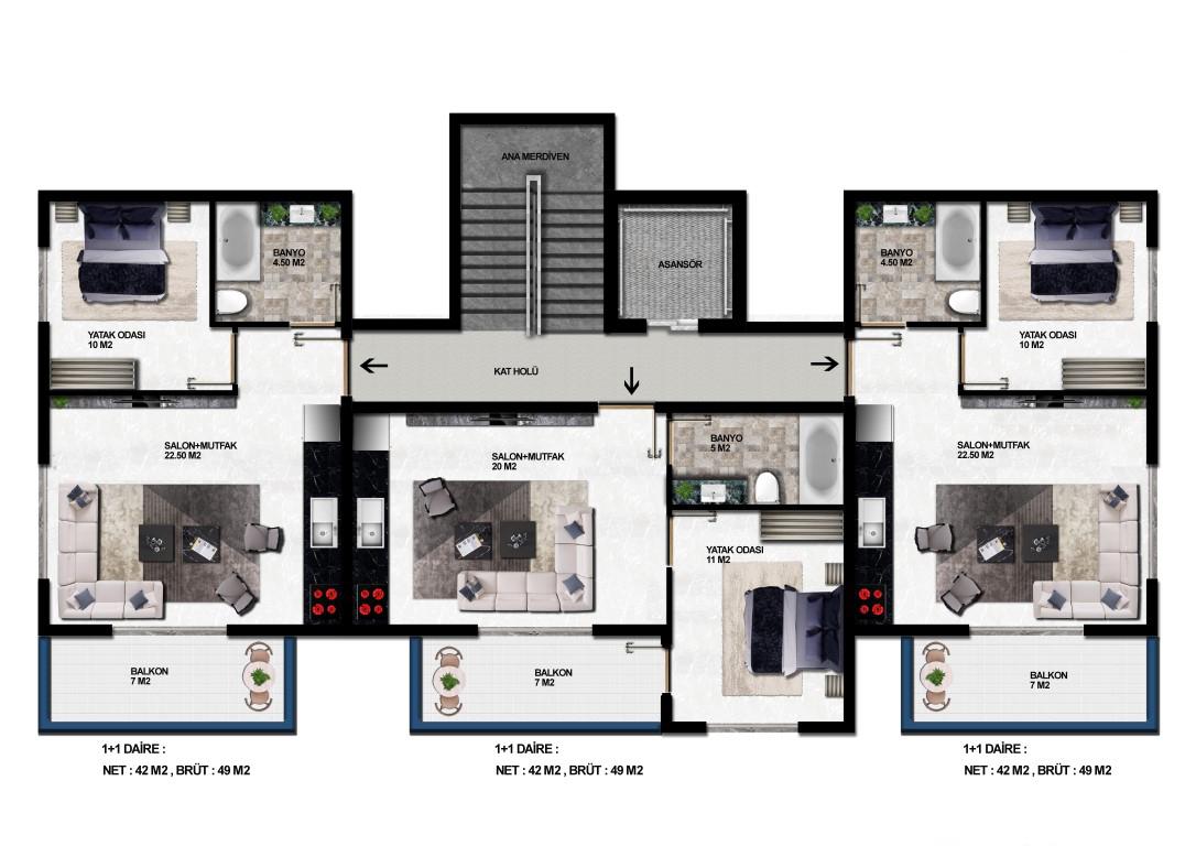 New residential complex in Alanya (Oba) - Umbrella Group - Photo 11