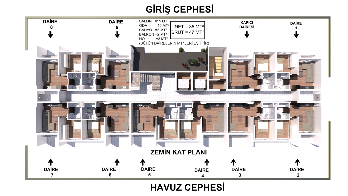 A residential complex under construction in Gazipasa with good infrastructure - Umbrella Group - Photo 23