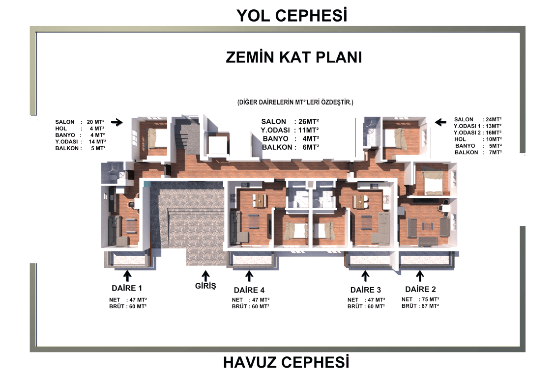 A residential complex under construction in Gazipasa with good infrastructure - Umbrella Group - Photo 19