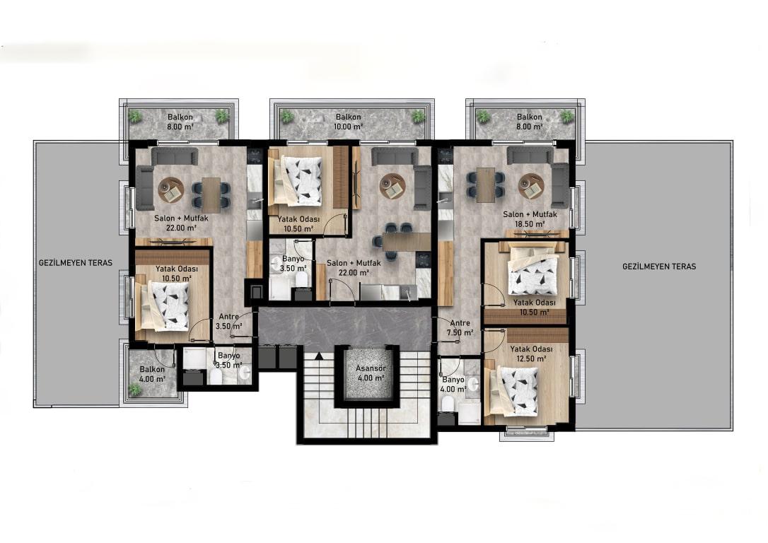 New project 200 meters from the beach in Alanya (in the Kestel area) - Umbrella Group - Photo 18