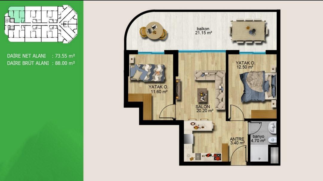 New cozy residential complex on the first coastline in the city of Mersin - Umbrella Group - Photo 16