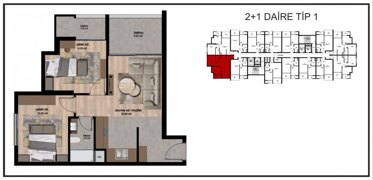A new luxury project under construction in Mersin - Umbrella Group - Photo 16