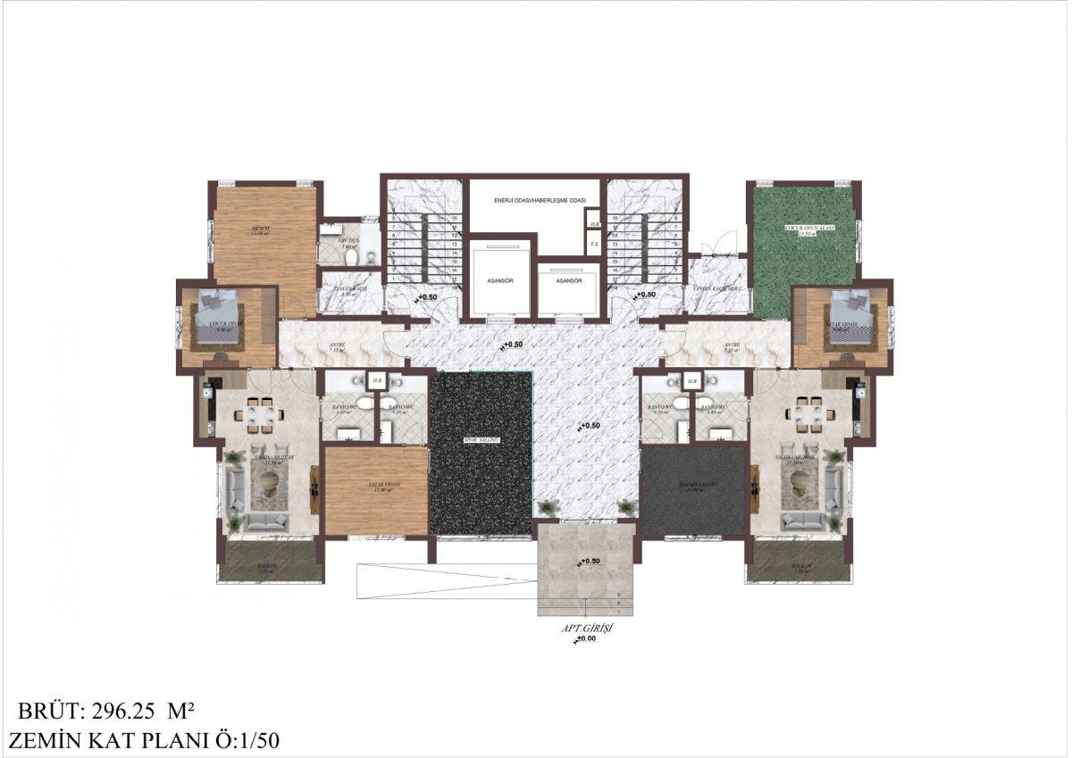 Project of a modern residential complex in the city of Mersin near the sea - Umbrella Group - Photo 38