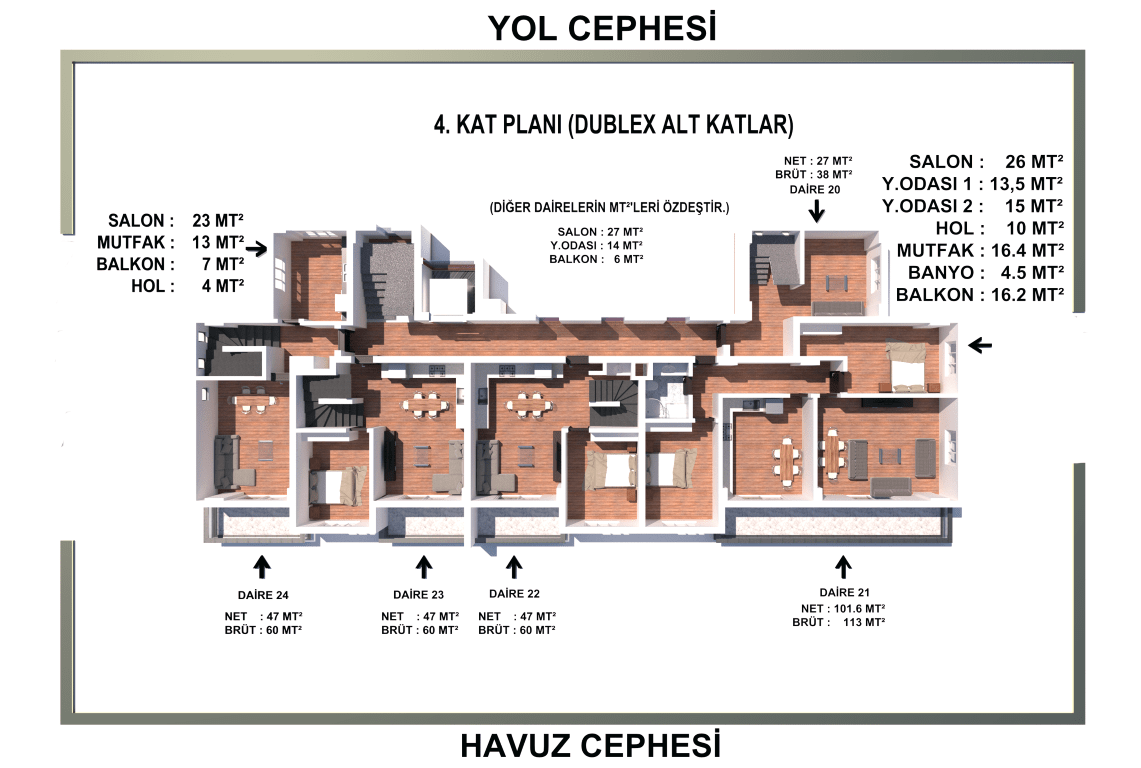 A residential complex under construction in Gazipasa with good infrastructure - Umbrella Group - Photo 21