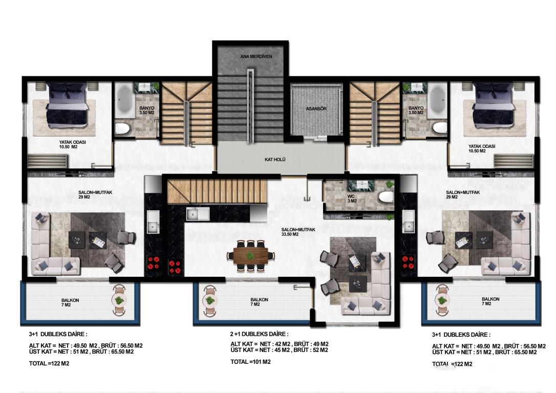 New residential complex in Alanya (Oba) - Umbrella Group - Photo 12