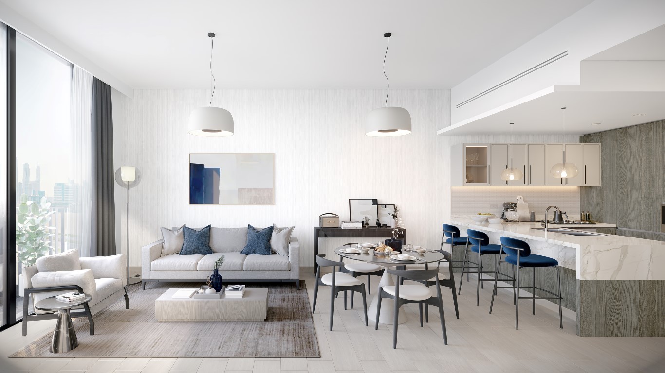 New project Belmot residence under construction located in the area of Jumeirah Village Triangle - Umbrella Group - Photo 8