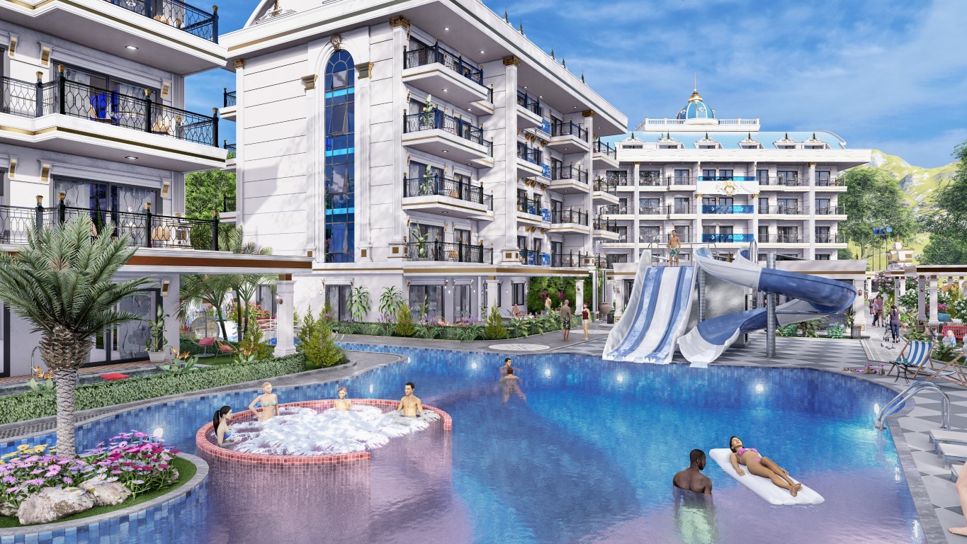 Project of a residential complex with covered parking and different plans 1+1,2+1,3+1,5+1 in the Oba district - Umbrella Group - Photo 19