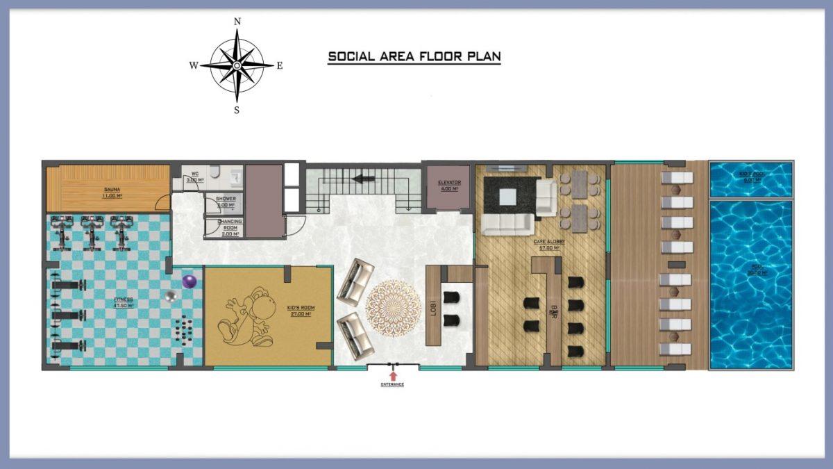 Project with 2+1 apartments in 650 meters from Cleopatra beach - Umbrella Group - Photo 20