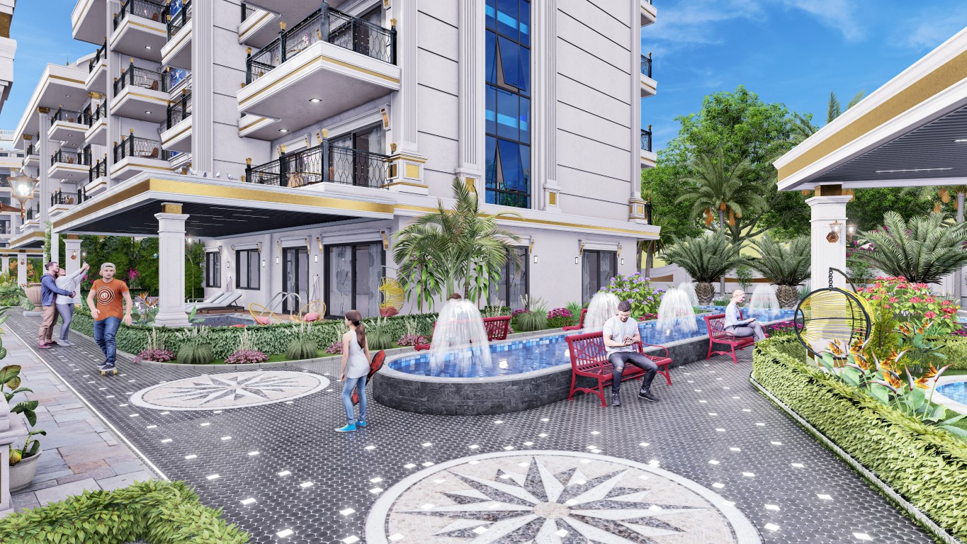 Project of a residential complex with covered parking and different plans 1+1,2+1,3+1,5+1 in the Oba district - Umbrella Group - Photo 37