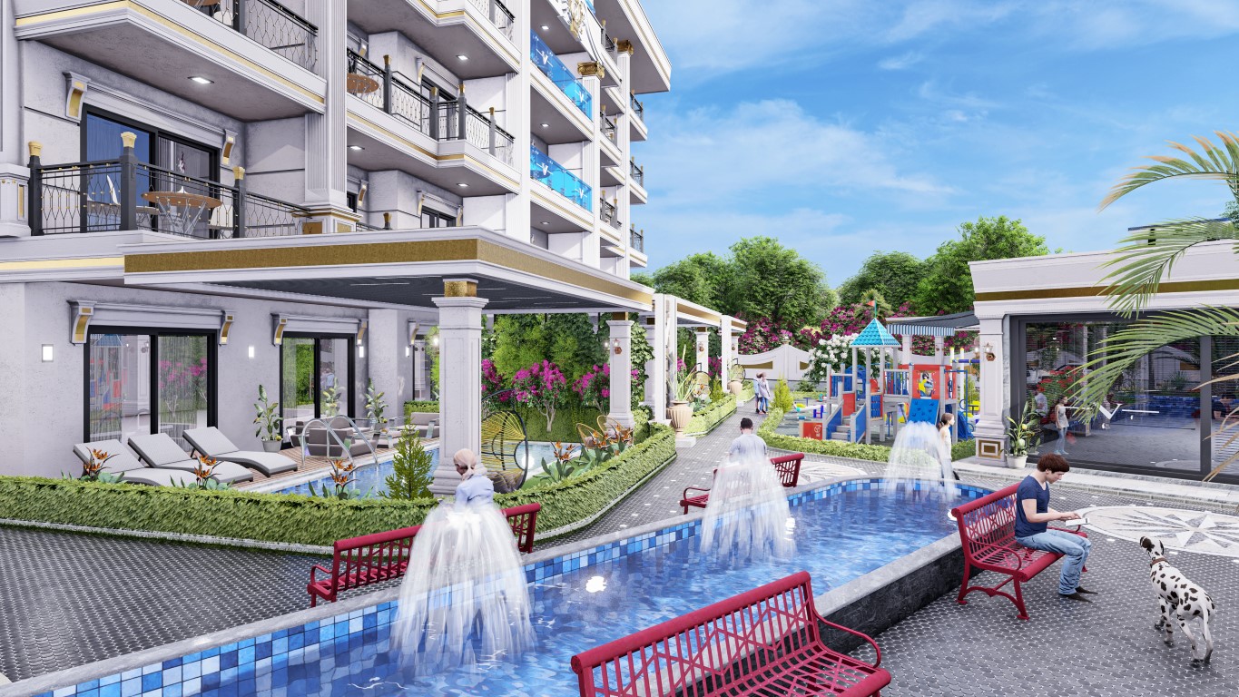 Project of a residential complex with covered parking and different plans 1+1,2+1,3+1,5+1 in the Oba district - Umbrella Group - Photo 39