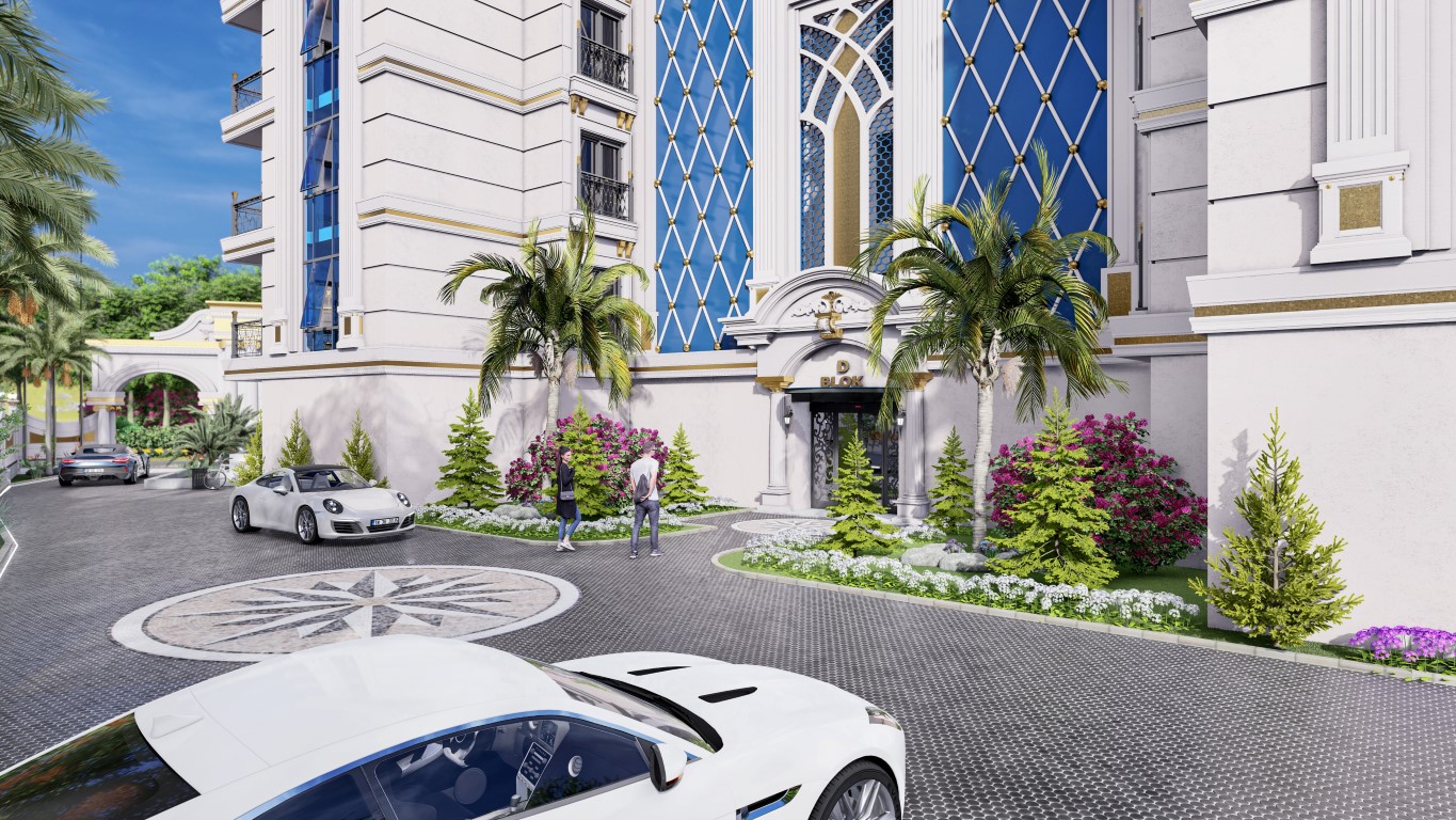 Project of a residential complex with covered parking and different plans 1+1,2+1,3+1,5+1 in the Oba district - Umbrella Group - Photo 40