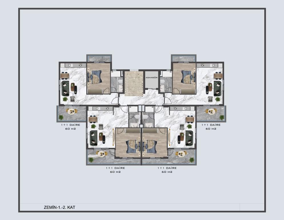 Modern project of five-storey residential complex in Pajallar district - Umbrella Group - Photo 11