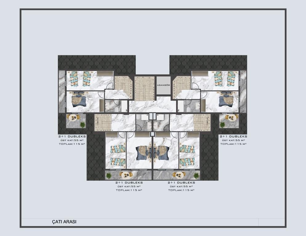 Modern project of five-storey residential complex in Pajallar district - Umbrella Group - Photo 13