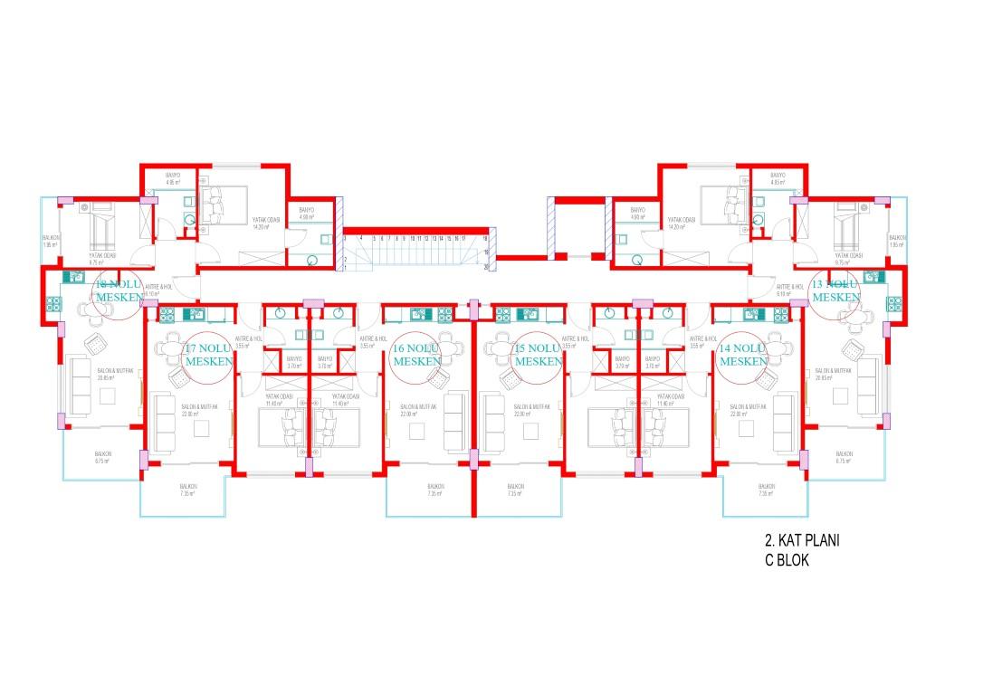 New project in classical style with rich infrastructure SİGNATURE in Oba - Umbrella Group - Photo 27