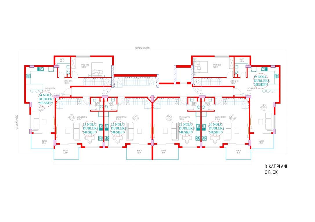 New project in classical style with rich infrastructure SİGNATURE in Oba - Umbrella Group - Photo 28