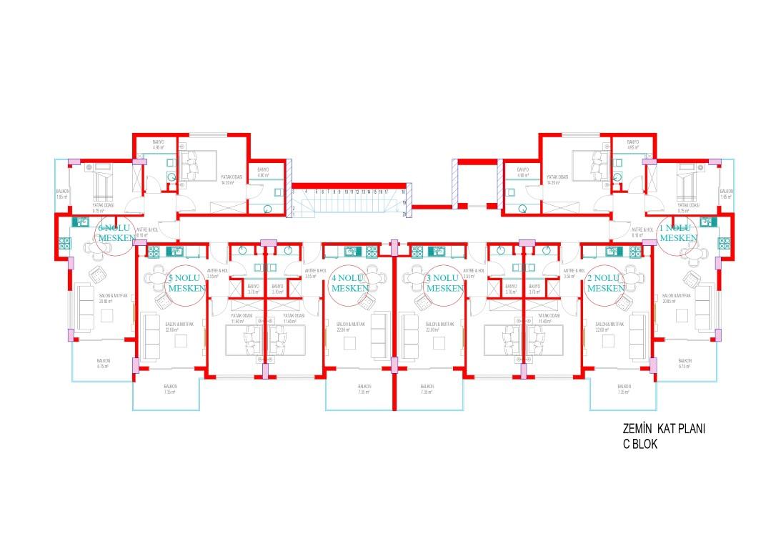 New project in classical style with rich infrastructure SİGNATURE in Oba - Umbrella Group - Photo 25
