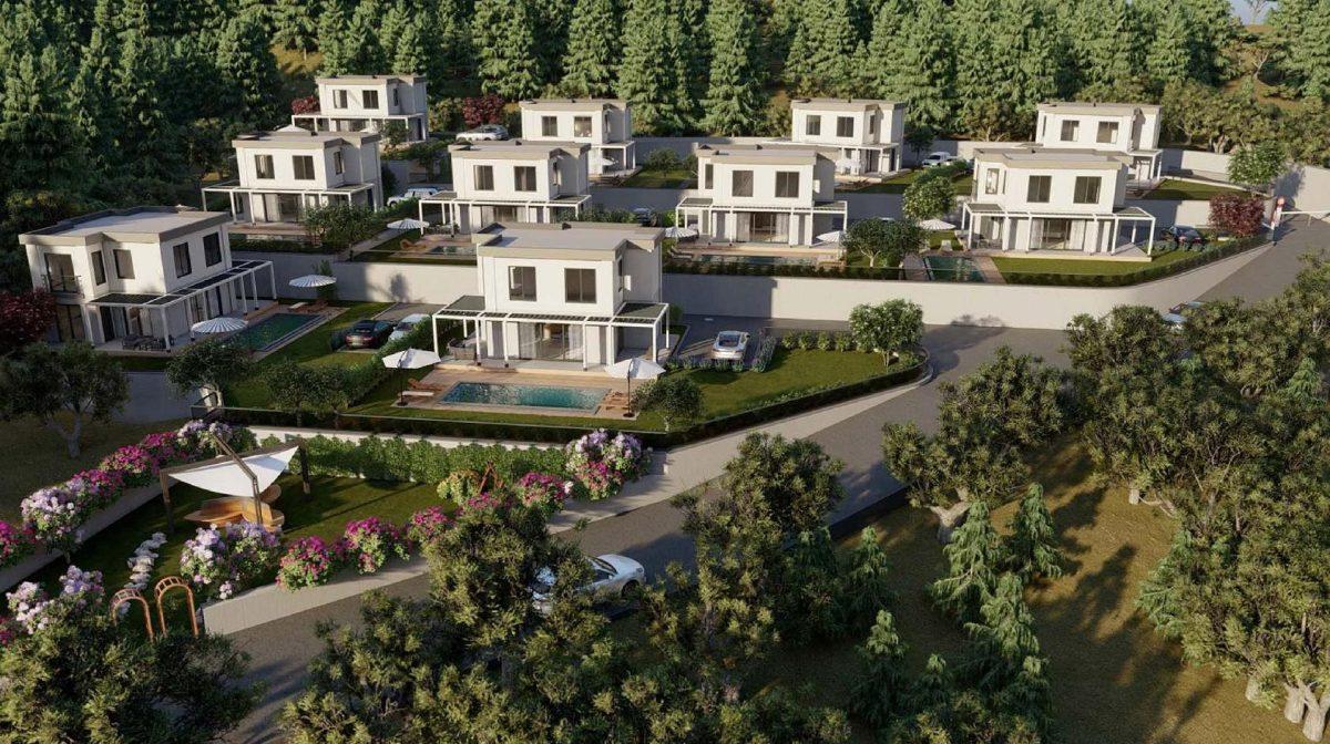 New villa project with private pool and garden in Bodrum - Umbrella Group