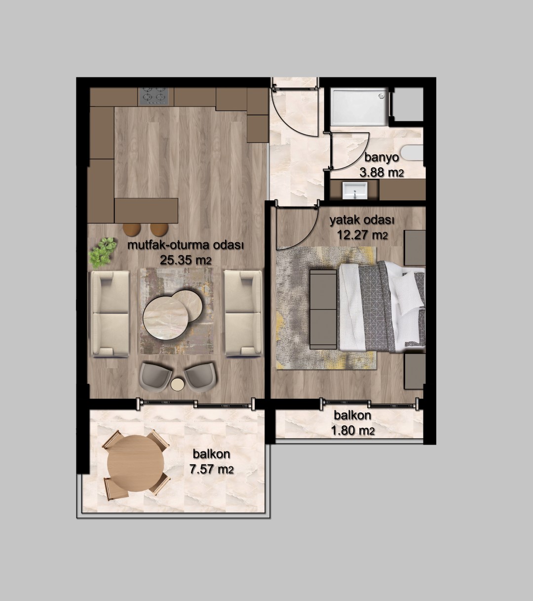Project residential complex 200 meters from the beach of Mersin - Umbrella Group - Photo 24