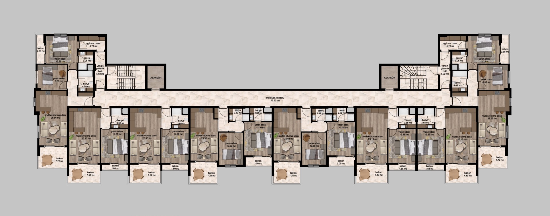 Project residential complex 200 meters from the beach of Mersin - Umbrella Group - Photo 22