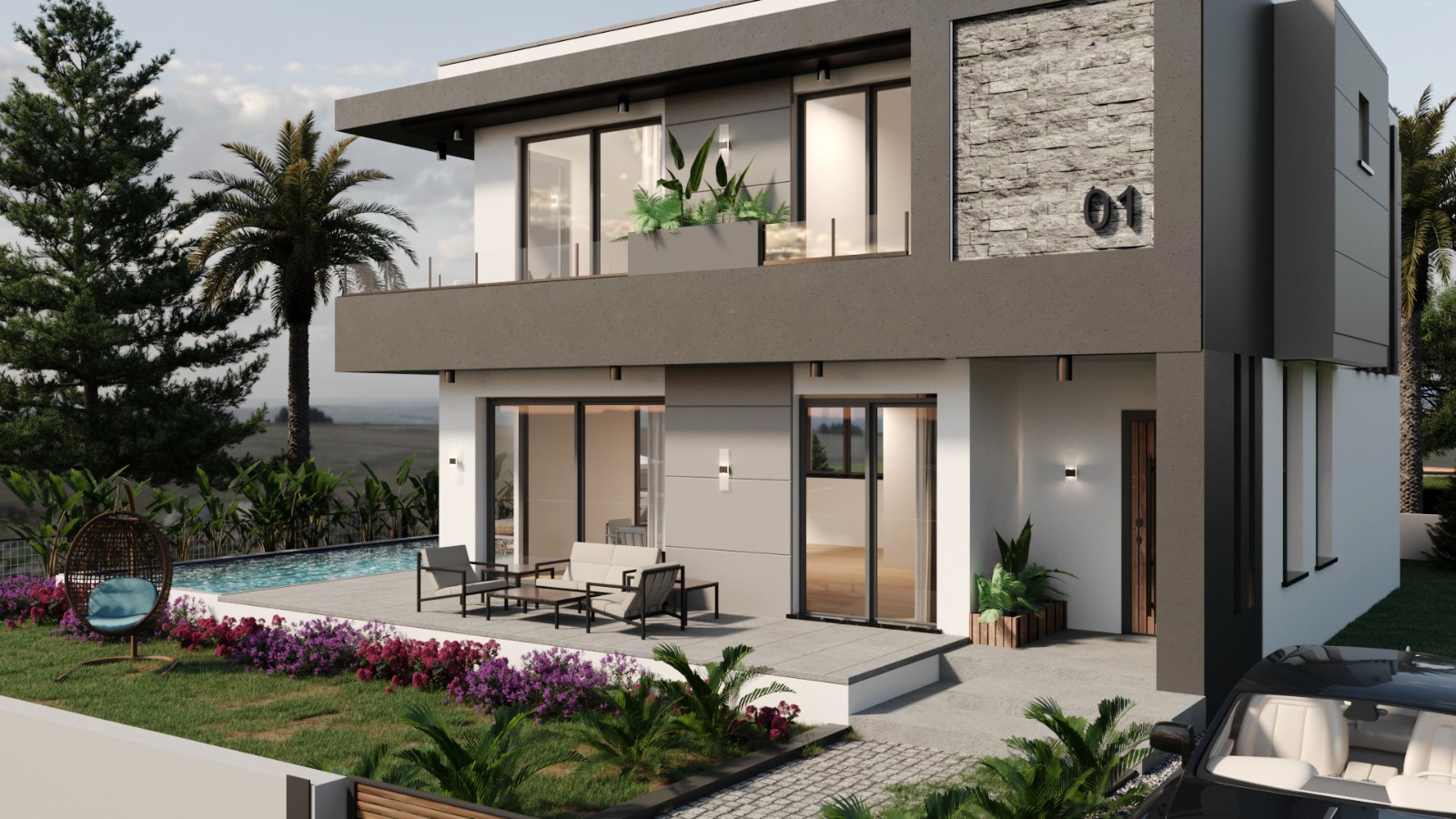 Complex of villas under construction with private pool - Umbrella Group - Photo 15
