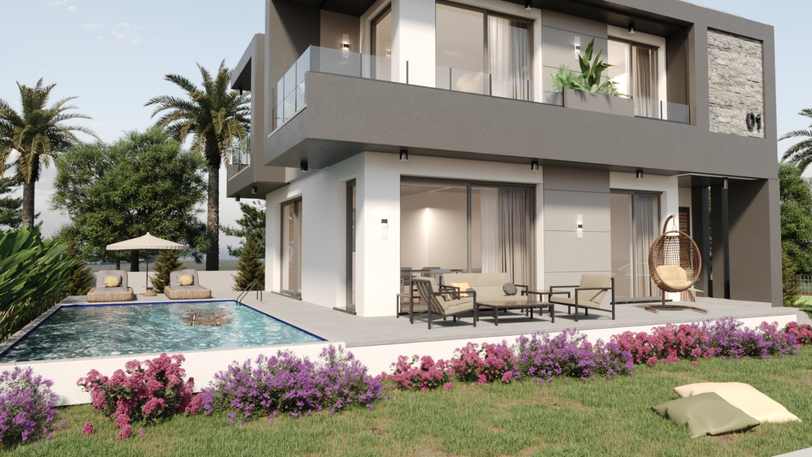 Complex of villas under construction with private pool - Umbrella Group - Photo 16