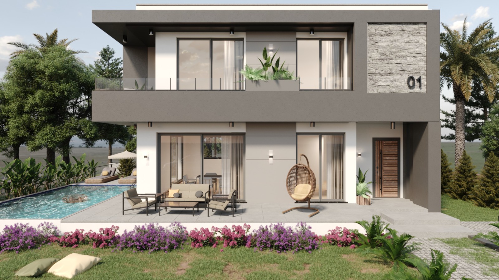 Complex of villas under construction with private pool - Umbrella Group - Photo 18