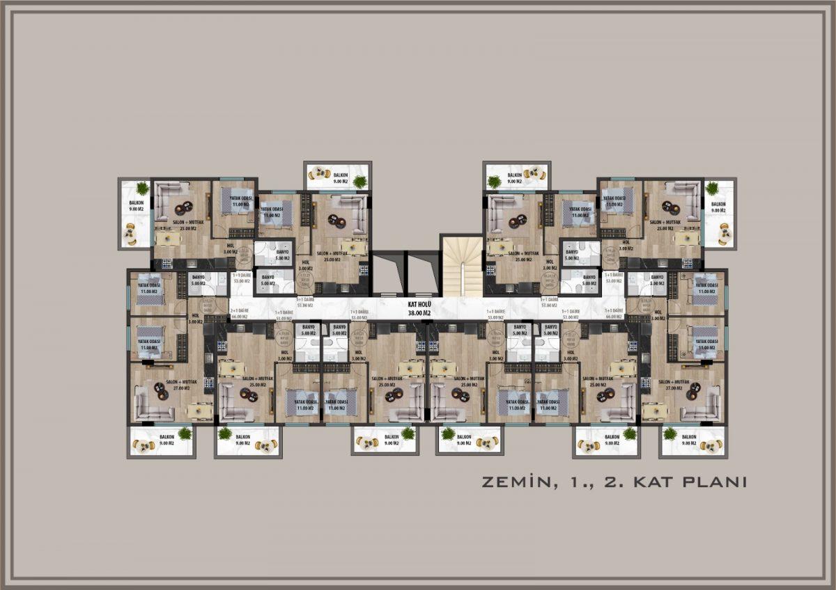 Apartments in the area of Konakly, open for residence 10 minutes from the sea - Umbrella Group - Photo 22