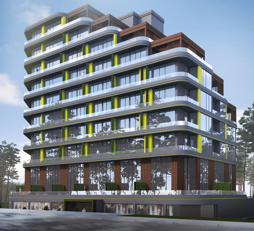 Modern style apartment complex with commercial premises in Northern Cyprus - Umbrella Group