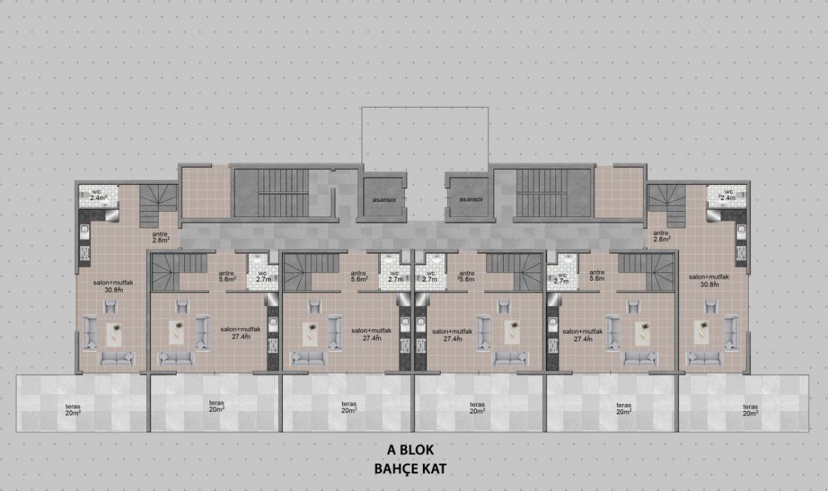 New residential complex in Turkey next to the pine forest in the area of Avsallar, Alanya (Plans 1+1, 2+1, 3+1) - Umbrella Group - Photo 14