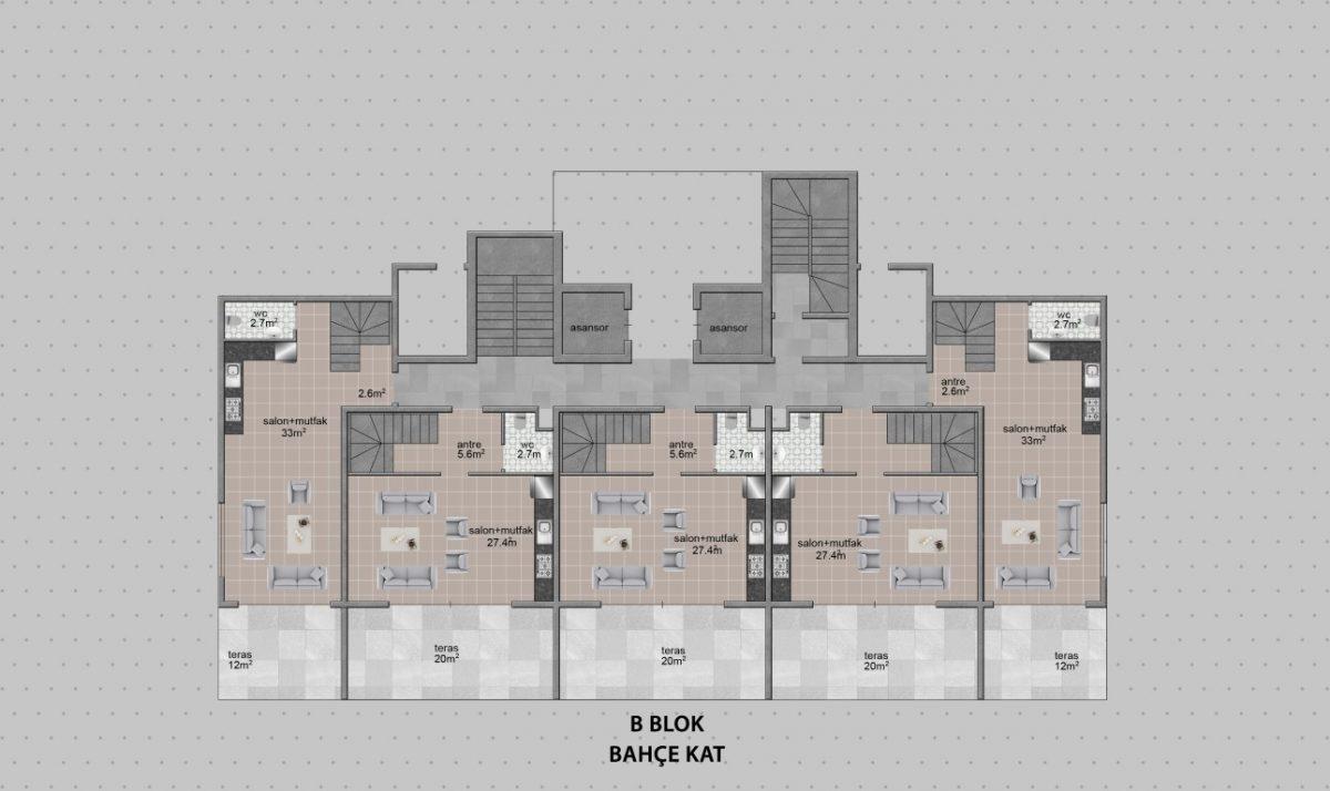 New residential complex in Turkey next to the pine forest in the area of Avsallar, Alanya (Plans 1+1, 2+1, 3+1) - Umbrella Group - Photo 19