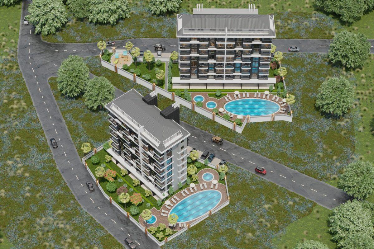 New residential complex in Turkey next to the pine forest in the area of Avsallar, Alanya (Plans 1+1, 2+1, 3+1) - Umbrella Group - Photo 12