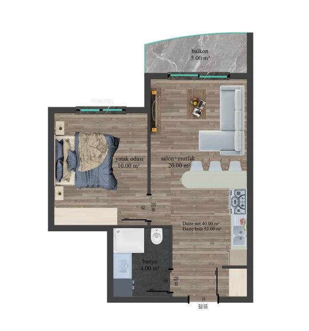 New modern complex with plans 1+1, 2+1 in the Kargyjak area - Umbrella Group - Photo 14