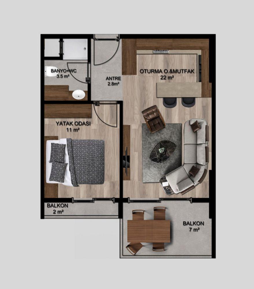 New residential complex with spacious apartments in Mersin, Erdemli - Umbrella Group - Photo 23