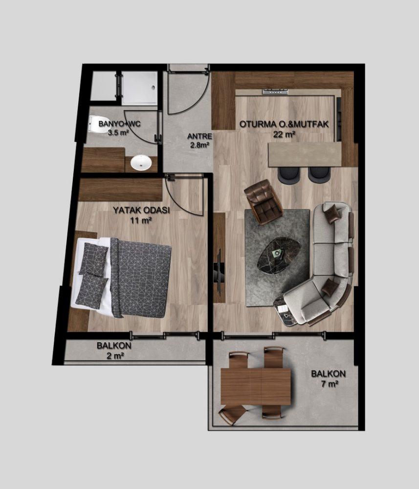 New residential complex with spacious apartments in Mersin, Erdemli - Umbrella Group - Photo 24