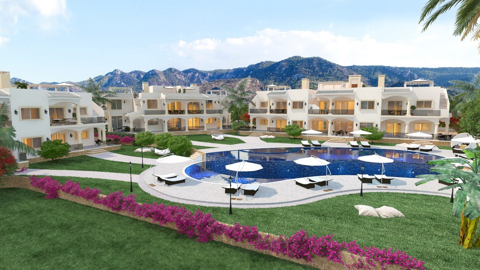 Bright modern complex with sea view, in the area of Tatlysu - Umbrella Group